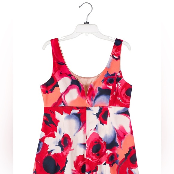 New York & Company Floral Sleeveless Dress Size 10 | Summer Retro Style Beach - Picture 5 of 5